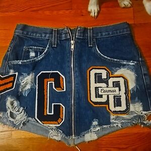 Denim mini skirt CARMAR